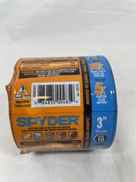 600034cf Spyder 3 In Hole Saw Tungsten Carbide Tipped Non-arbored