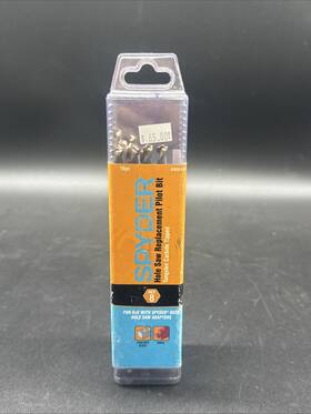 600649-10 Spyder 3/8 In Hole Saw Arbor Pilot Bit Tct Hex8 Quick Change 10-pack