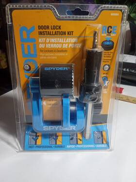 600884 Spyder 5 Piece Hole Saw Kit Bi-metal Door Lock Installation Jig