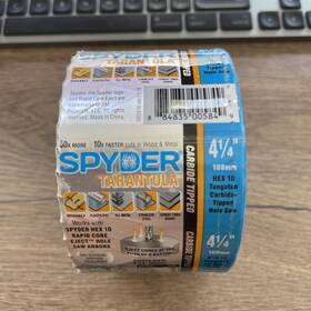 600916cf Spyder 4-1/4 In Hole Saw Carbide Tipped Metal/wood Cutting