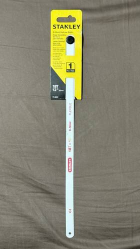 15-632 Stanley Bi-metal Hacksaw Blade 18t 12inch 1pc