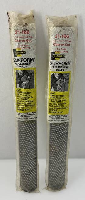 21-166 Stanley 2 Tools Surform Replacement Blades Half Round Coarse-cut 14 In