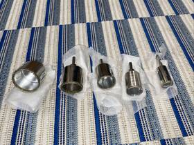 Stark 700867218401 5pc Diamond Dust Hole Saw 3/4 Inch 1-5/8 Glass Marble Tile Cutting Tools