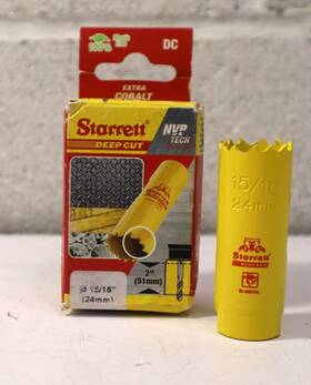 Dch1056-g Starrett Deep Cut Bi-metal Holesaw 24mm 15/16 Inch - 2
