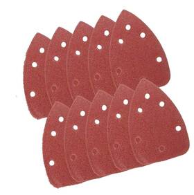 Dsrfoiucoijewr45d6v Strendier 10pcs Triangular Sandpapers Oscillating Multitool Sanding Pads Hook And Loop