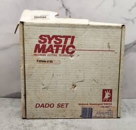 038122 Systimatic Fine Dado Saw Blade Set Precision Cutting 6 Inch 16 Tooth