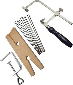 Tau-js-3in1 Taurish 3-in-1 Professional Jewelers Saw Kit - Adjustable Frame 144 Blades Sizes