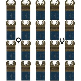 Wto-l201b Tech 20 Pcs Bi Metal Oscillating Tool Blades Compatible With Bosch Chicago Craftsma