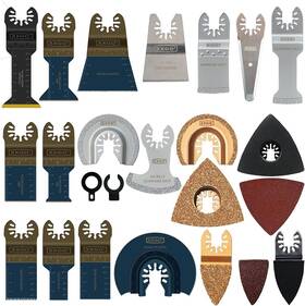 Xg1201u Tech 120 Pcs Oscillating Multitool Blades Accessories Kits Compatible With Bosch Chi
