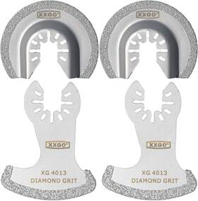 Xg4002d Tech 4 Pcs Oscillating Multi Tool Diamond Segment Swing Semi Circle Grit Grout Saw Bl