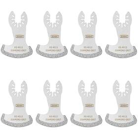 Xg8001s Tech 8 Pcs Oscillating Multi Tool Diamond Segment Swing Grit Grout Blades