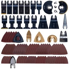 Temino12-86p Temino 86 Pack Oscillating Saw Blades Multi Tool Blade Kits With Sandpaper Bi-metal