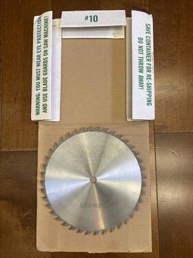 Tenryu 25540cbn Carbide Tipped Gold Medal Saw Blade 10 Inch X40x5/8 For Wood