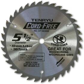 Cf-14036 Tenryu Carbide Tipped Saw Blade - 5-1/2 Inch