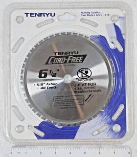 Cf-16548m Tenryu 6-1/2-inch 48t Mtcg Circular Metal Saw Blade 5/8-inch Arbor