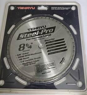 Prf-21048bw Tenryu Steel-pro 8-1/4-inch Steel Cutting Carbide Tipped Saw Blade