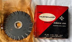 328-7 The Cleveland Twist Drill Company 6 Inch X 1/4 1 Staggered And Side Tooth Metal Slitting Saw Nos List