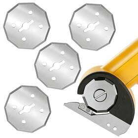 Timefreezer Mfr Tf-cc-blades-silver-4pcs Coated Silver Cutter Blades 4 Pack Premium Octagonal Replacement For