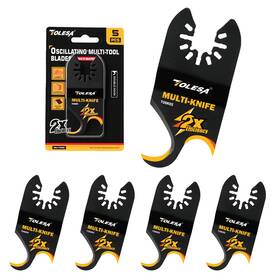 Tolesa 630808001284 Oscillating Multi Tool Hook Knife Bladepro 5 Pcs Power Saw Blade