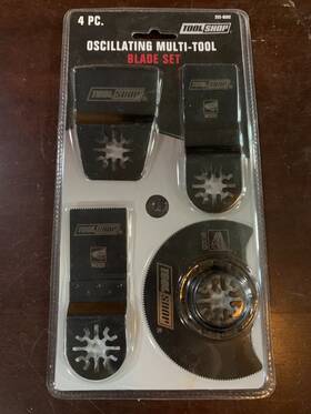 252-8502 Tool Shop 4-piece Oscillating Multi-tool Blade Set - For Plastic/wood