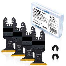 Toolant 975500461177 Titanium Oscillating Saw Blades 4pcs Multitool For Cutting Hard Material
