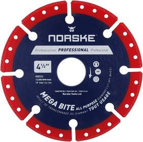 Ndbs335 Tools Ltd 4.5 Inch Mega Bite Diamond Vacuum Brazed Cutoff Wheel 7/8 Bor
