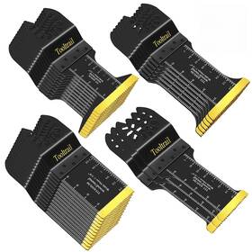 Tlsb0005 Tooltrail 30 Pcs Titanium Oscillating Tool Blades Metal Cutting Universal S