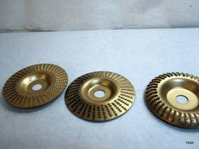 Top Parts 313114159169 3pcs Wood Carving Disc Set For 4 Inch Angle Grinder With 16mm Arb