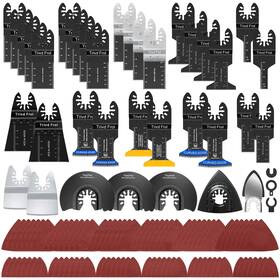 2024070501 Trivd Frol 121 Pack Oscillating Saw Blades Titanium Tool With Sandpa