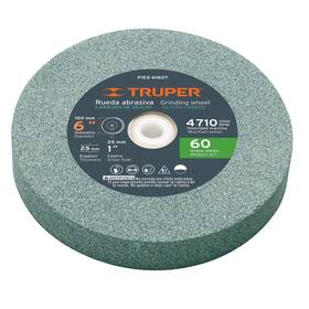 Pies-6160t Truper 6 Inch Silicon Carbide Bench Grinding Wheels. Grit 60 Thicknes
