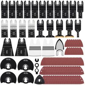 Ds054 Tuhoomall 115 Pcs Oscillating Saw Blades With Case Wood/metal/plastic Cutting And Acces