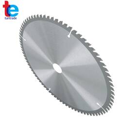 Tr77502 Turitrade 10 Inch 25.44mm 80t Carbide Tipped Circular Saw Blade For Wood&metal Cutting Silver