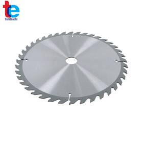 Tr77504 Turitrade 10 Inch 25.44mm 40t Carbide Tipped Circular Saw Blade For Wood&metal Cutting Silver