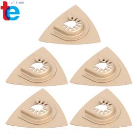 Tr84304 Turitrade Tungsten Carbide Oscillating Multitool Saw Blades 5-pack Sanding Pads