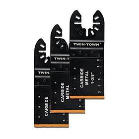 Tthj-34-3 Twin-town 3 Pack Carbide Teeth Oscillating Multitool Blade Saw Blades For Hard