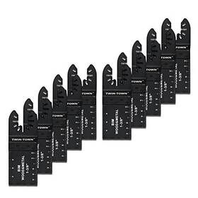 Ttsj-34-10 Twin-town 10pcs Wood/metal Bi-metal Oscillating Multitool Quick Release Oscil