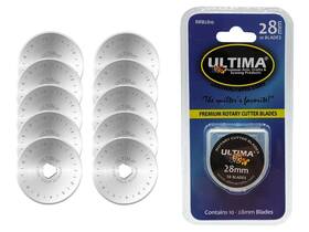 Ultima 850007490157 28mm Rotary Cutter Blades 10 Per Pack Fits Most Ro