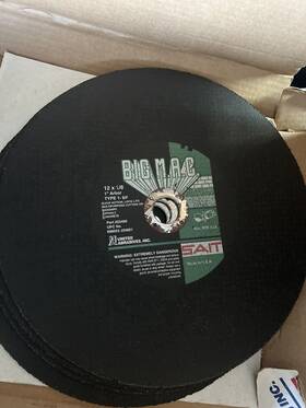 23460 United Abrasives Sait 4 12 Inch X 1/8 1 Masonry Asphalt Concrete Saw Cut-off Wheels