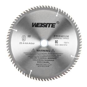 Uxcell 714998695192 9 Inch Circular Saw Blade 80t 3/4 Arbor Wood Tungsten Carbide Tipped Slitting
