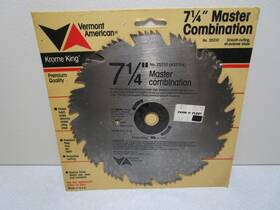 25210 Vermont American 7 1/4 Inch Master Combination Circular Saw Blade Pn Read Ad