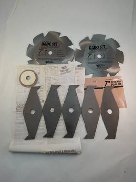 26747 Vermont American 7 Inch Thin Rim Dado Set For 8 9 10 Saws No