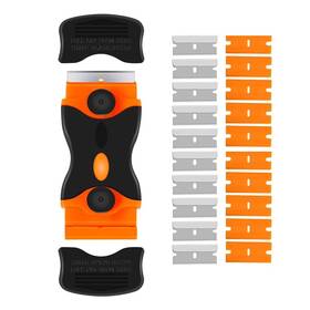 Aub09mngy5zd Viadom Razor Blade Scraper Double Edged Plastic Razorblade Scraping Tool With 20 Pc