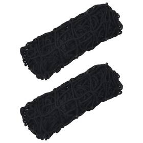 Vidaxl 721102827679 Black Net Set Of 2 Large Polypropylene 39.4x35.4 In Durable Horse Feed Bags