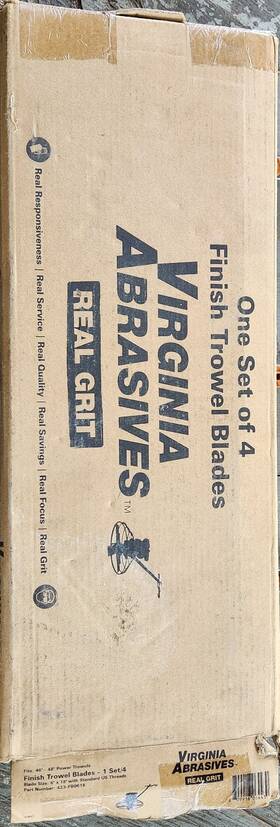 423fb0618 Virginia Abrasives Finish Trowel Blades Set Of 3 Real Grit