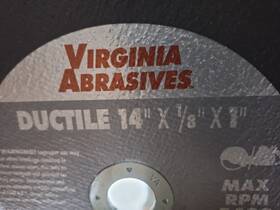 424-1134 Virginia Abrasives 14 Inch Ductile Blade