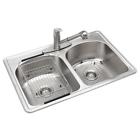 Vt3322h0 Glacier Bay Stainless Steel Double Bowl Kitchen Sink