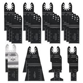 Gvm01001 Vtopmart 24pcs Universal Metal Wood Oscillating Multitool Quick Release Saw Blades Com