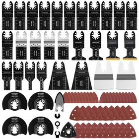 Gvm01003 Vtopmart 114 Pcs Oscillating Saw Blades Wood Quick Release Compatible With Fe