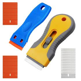 Wan86 Wanlvkang Razor Blade Scraper Tool With 2 Pack Scrapers 20pcs Plastic Blades A