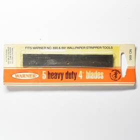 Warner 225071383405 4 In Big Blade Scraper Replacement Blades 695 Pack Of 5